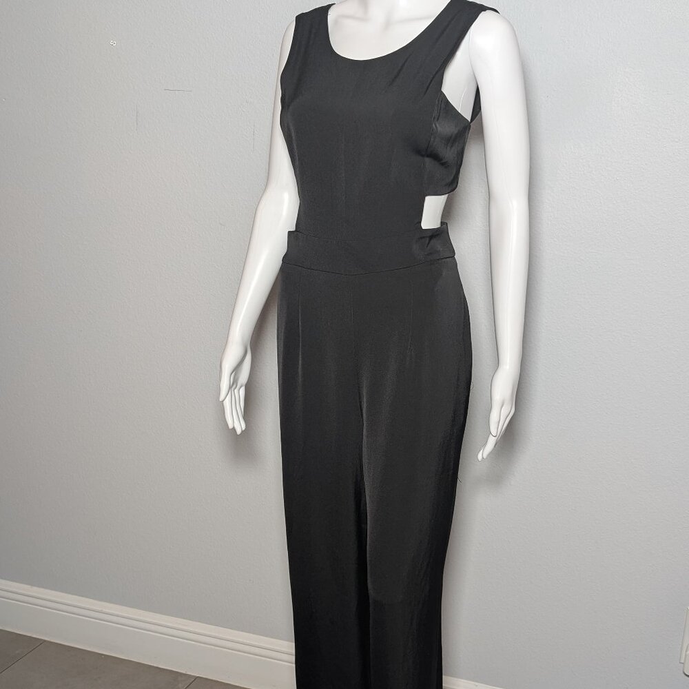 Express Black Cutout Back Jumpsuit – Size 4